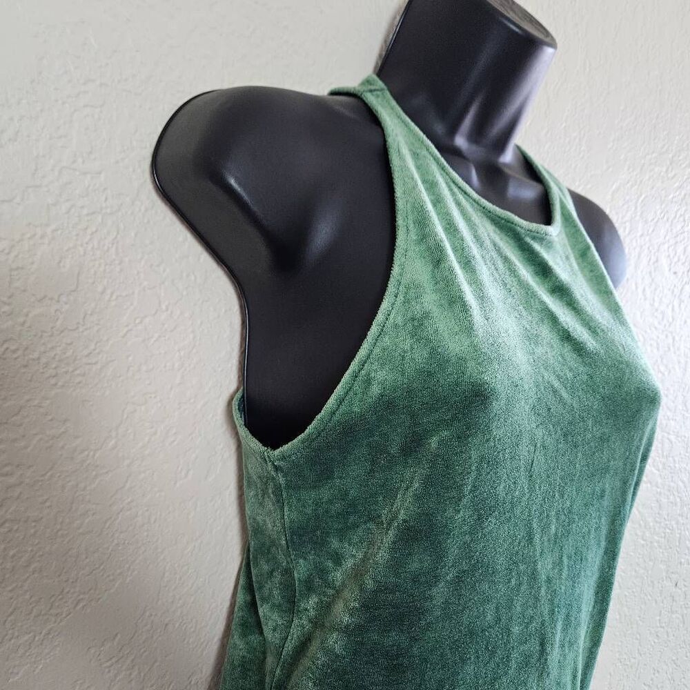 NWT Intimately Free People Make My Baby Stay Green Velvet Bodysuit - Picture 3 of 9